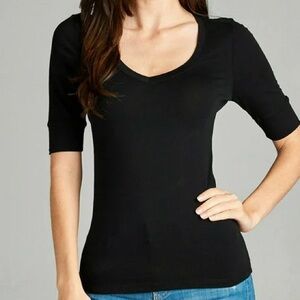 V neck top